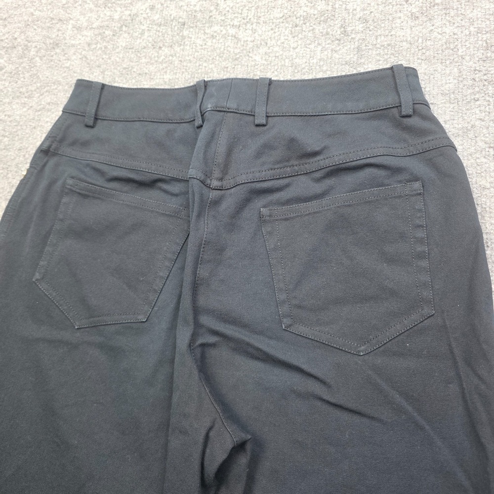 St JOHN SPORT By Marie Gray Pants Women's 4 Black Straight Leg Cotton Stretch - Picture 5 of 14